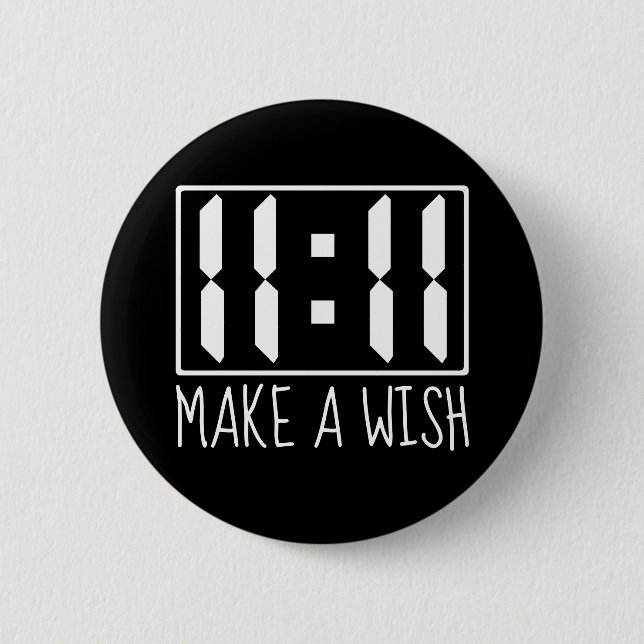 Chapa Redonda De 5 Cm 11:11 Wish (Anverso)