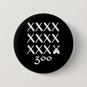 Chapa Redonda De 5 Cm 12 Ataques Perfecto Juego De Boliche Camiseta - 30