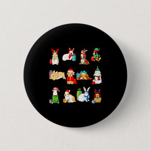 Chapa Redonda De 5 Cm 12 conejo de Navidad conejo conejo Navidad Navidad