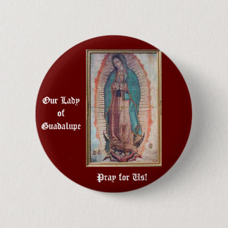 Chapa Redonda De 5 Cm 12 de diciembre   nuestra señora de Guadalupe