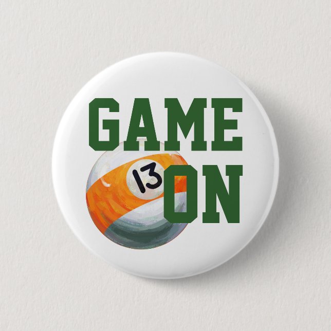 Chapa Redonda De 5 Cm 13 Ball (Anverso)