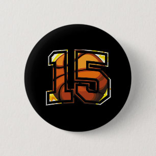 Chapa Redonda De 5 Cm 15.º regalo de cumpleaños para el jugador número 1