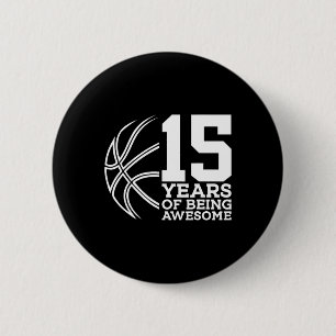CHAPA REDONDA DE 5 CM 15 AÑOS DE HABER SIDO INCREÍBLES BALONCESTO CUMPLE