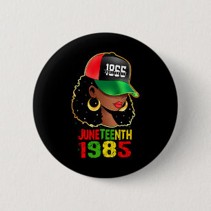 Chapa Redonda De 5 Cm 1865 Celebrando la libertad afroamericana