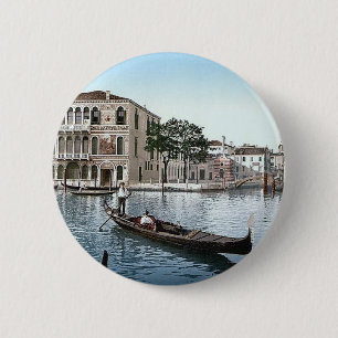 Chapa Redonda De 5 Cm 1890's de Italia Venecia del vintage
