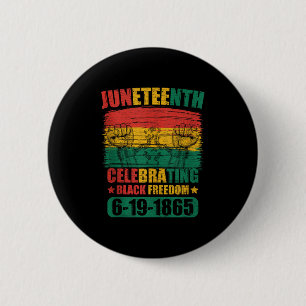 Chapa Redonda De 5 Cm 18 de junio celebrando la libertad negra en África