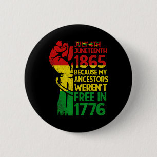Chapa Redonda De 5 Cm 18 de junio de 1865: Melanín patriótico africano n