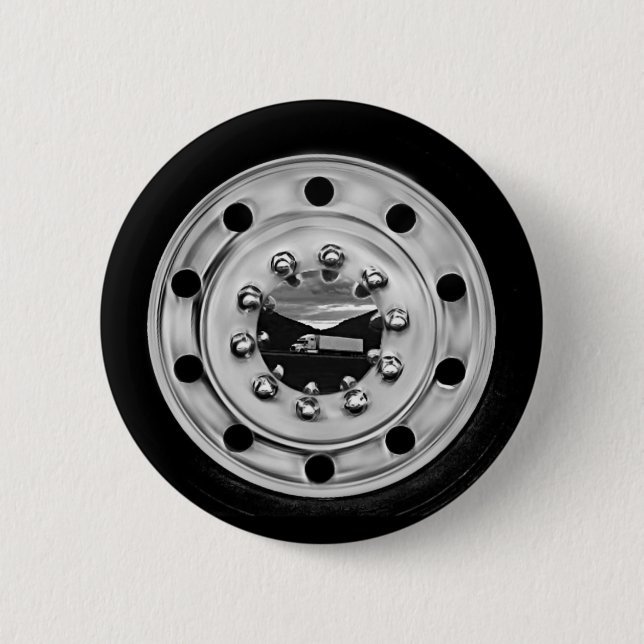Chapa Redonda De 5 Cm 18 Wheelin' (Anverso)