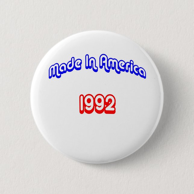 Chapa Redonda De 5 Cm 1992 hizo en América (Anverso)
