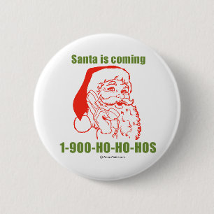 Chapa Redonda De 5 Cm 1-900-Ho-Ho-Hos