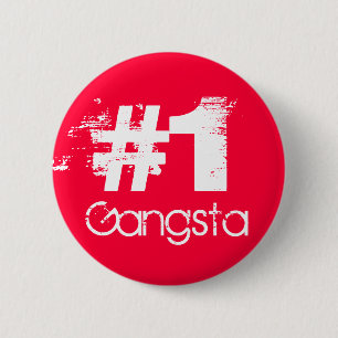 Chapa Redonda De 5 Cm #1 Gangsta