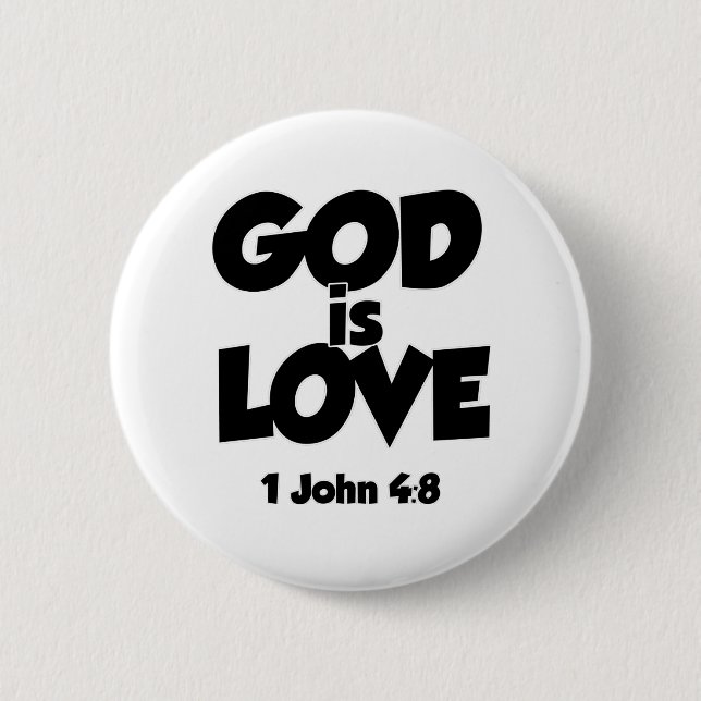 Chapa Redonda De 5 Cm 1 Juan 4-8 Dios es amor (Anverso)
