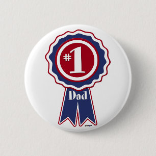 Chapa Redonda De 5 Cm #1 Papá - Feliz Día del Padre