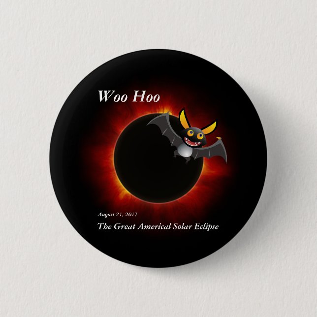 Chapa Redonda De 5 Cm 2017 eclipse solar, edición del vampiro (Anverso)