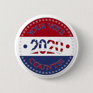 Chapa Redonda De 5 Cm 2020 Tu voto cuenta