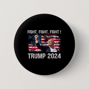 Chapa Redonda De 5 Cm 2024 Lucha Lucha Lucha - Elección Presidente Trump