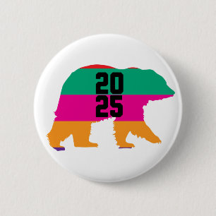 Chapa Redonda De 5 Cm 2025 Líneas Coloridas Negrita