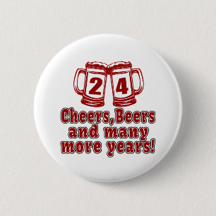 Chapa Redonda De 5 Cm 24 diseños del cumpleaños de las cervezas de las