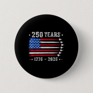 Chapa Redonda De 5 Cm 250 Años 1776 2026 Cumpleaños USA para Hombres Muj