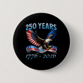 Chapa Redonda De 5 Cm 250 años aniversario 250 americano 1776-2026 4