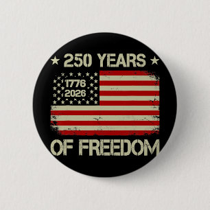 Chapa Redonda De 5 Cm 250 Años De Libertad 1776 2026 Bandera Americana 4