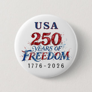 Chapa Redonda De 5 Cm 250 Years America Anniversary 