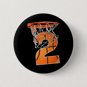 Chapa Redonda De 5 Cm 2.º Nacimiento Deporte Baloncesto de 2 años de eda