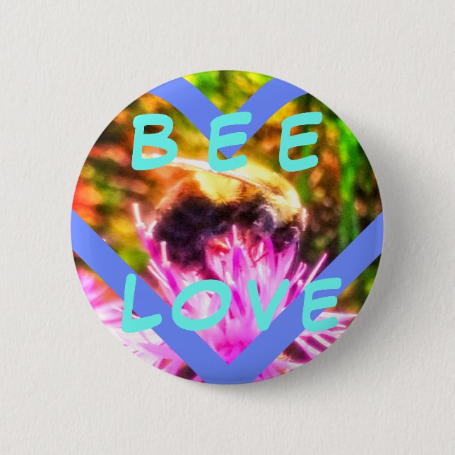 CHAPA REDONDA DE 5 CM 2 BEE LOVE (Anverso)