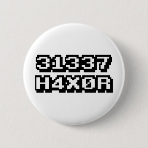 CHAPA REDONDA DE 5 CM 31337 H4X0R