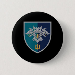 Chapa Redonda De 5 Cm 38ª Brigada de Infantería Naval (Ucrania) V2 ucran
