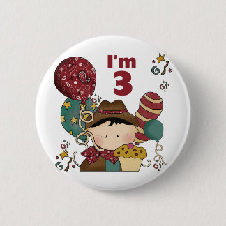 Chapa Redonda De 5 Cm 3.ª Cowboy camisetas y regalos