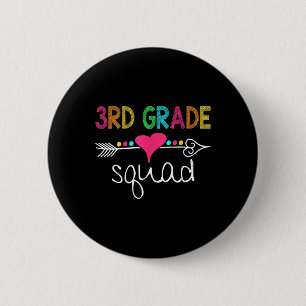 Chapa Redonda De 5 Cm 3.ᵉʳ Equipo Estudiantil De Tercer Grado
