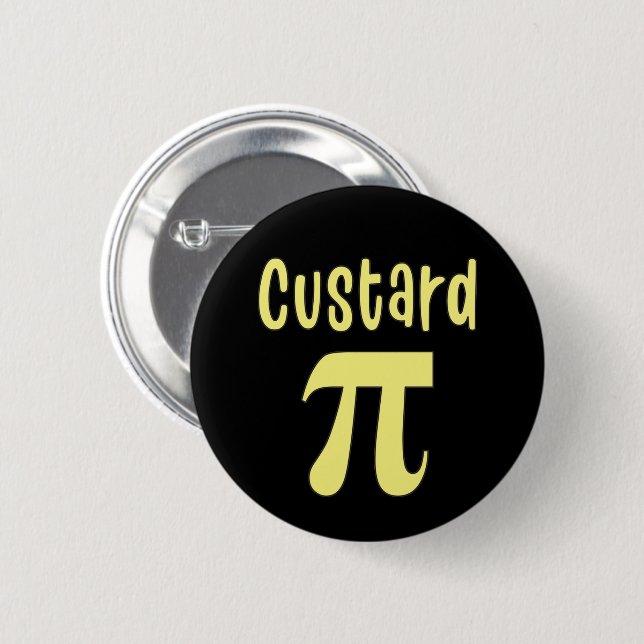 Chapa Redonda De 5 Cm 3.14 Chiste de matemáticas divertidas Custard Pie  (Anverso y reverso)