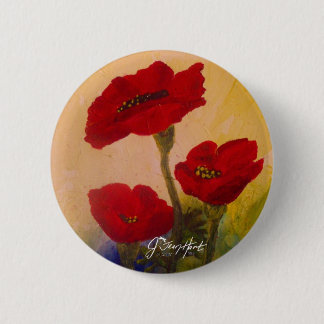 Chapa Redonda De 5 Cm 3 amapolas