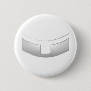 Chapa Redonda De 5 Cm 3-D Aspecto de Sacerdote Plateado o Collar del Min