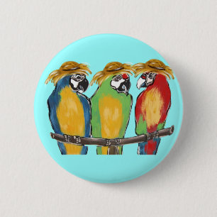 Chapa Redonda De 5 Cm 3 Loros