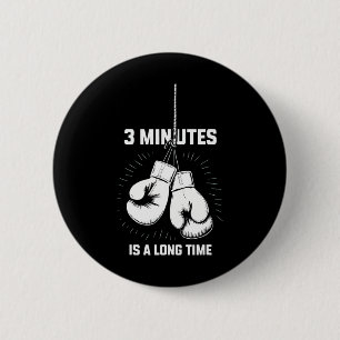 Chapa Redonda De 5 Cm 3 Minutos Es Mucho Tiempo Boxeo Kickboxing Diverti