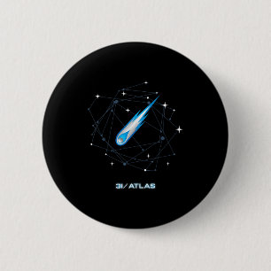 Chapa Redonda De 5 Cm 3i Atlas Cometa Interestelar 2025 Astronomía Espac