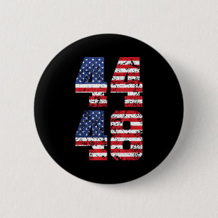 Chapa Redonda De 5 Cm 44-48 Obama Presidente '28 2028 4 de Julio