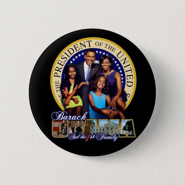 Chapa Redonda De 5 Cm 44.o presidente (Anverso)