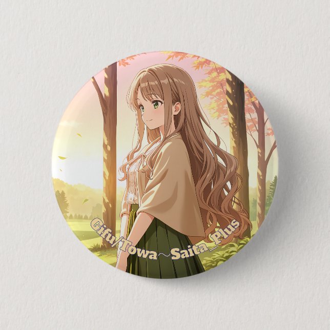 Chapa Redonda De 5 Cm 47_Plus 岐阜 灯羽 - Gifu Towa (Anverso)