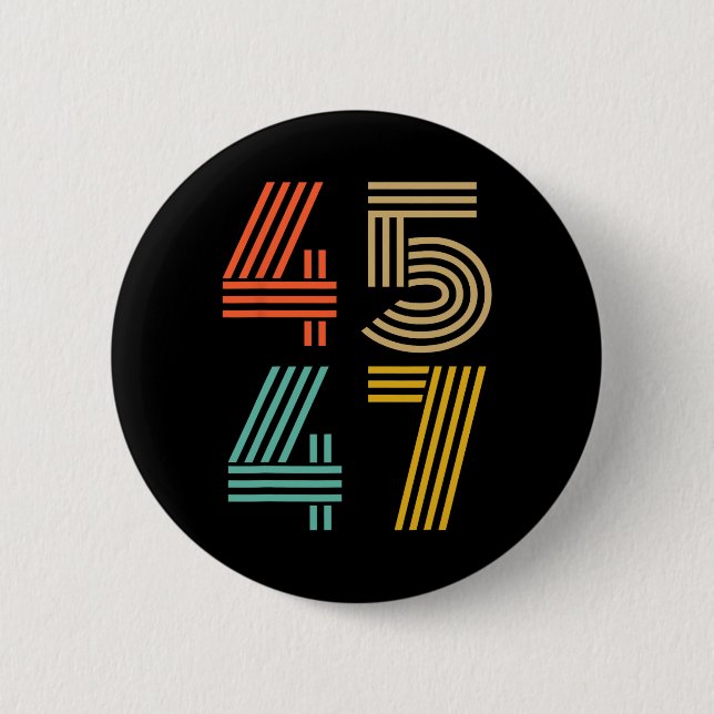 Chapa Redonda De 5 Cm 47 Trump 2024 Para Presidente 4547 (Anverso)