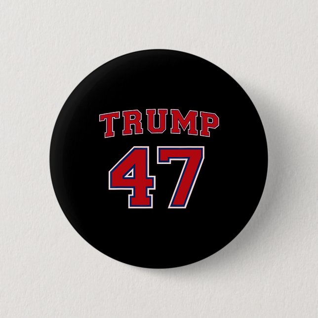 Chapa Redonda De 5 Cm 47 Trump 2024 Votar al presidente Donald Trump 47 (Anverso)