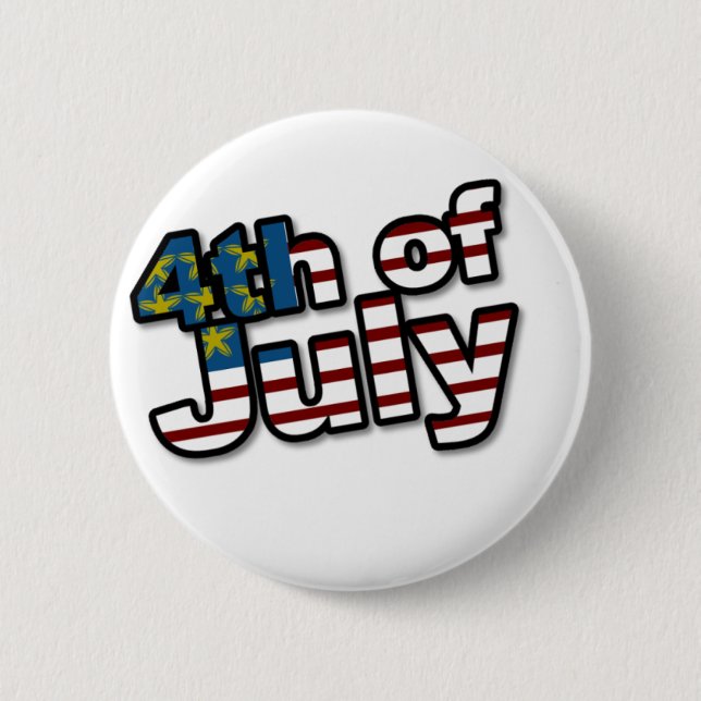 Chapa Redonda De 5 Cm 4.ª bandera de julio (Anverso)