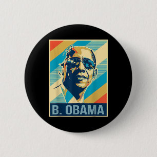 Chapa Redonda De 5 Cm 4 De Julio Barack Obama Presidente Retro Patriótic
