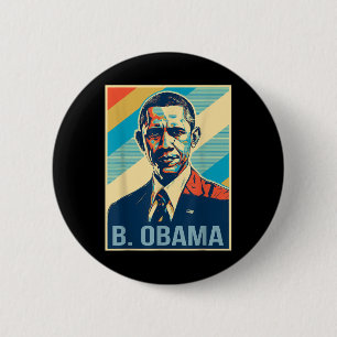 Chapa Redonda De 5 Cm 4 De Julio Barack Obama Presidente Retro Patriótic