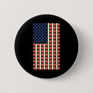 Chapa Redonda De 5 Cm 4 De Julio Fresa Jello Hombres Pastel De Bandera D
