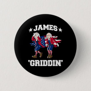 Chapa Redonda De 5 Cm 4 De Julio James Madison Griddy James Griddin