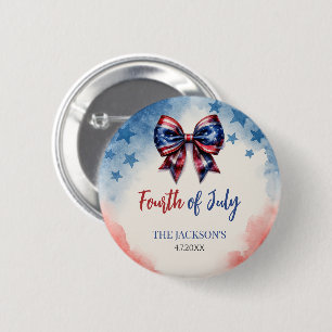 Chapa Redonda De 5 Cm 4 de julio Personalizado de Bandera Patriótica