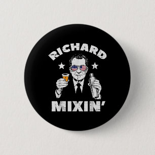 Chapa Redonda De 5 Cm 4 De Julio Richard Mixin Nixon Presidente Patriot